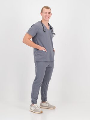 Charcoal Scrub Jogger Pants