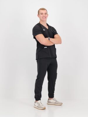 Black Scrub Jogger Pants