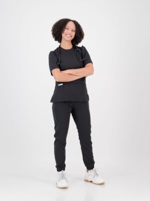 Black Peplum Top