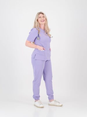 Lilac Peplum Top