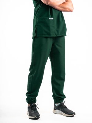 Forest Green Scrub Jogger Pants