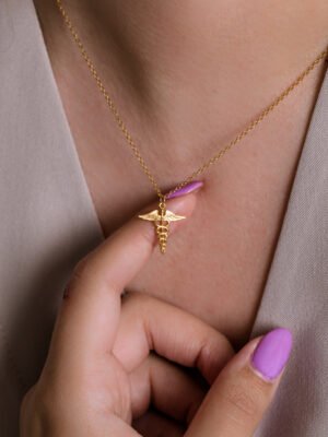 The Gold Hippocratic Sign Necklace