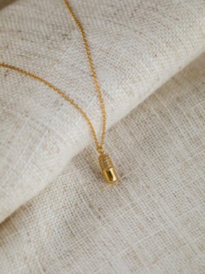 The Gold Pill Capsule Necklace